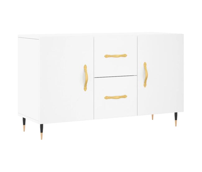 Vidaxl aparador de madera de ingeniería blanco 100x36x60 cm