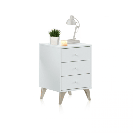 Mesita noche Iconic Artik White (Branco mate) 40 x 56 x 33,5 cm