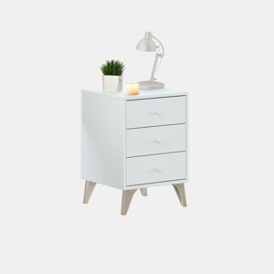 Mesita noche Iconic Artik White (Branco mate) 40 x 56 x 33,5 cm