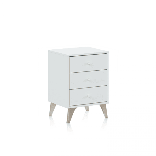 Mesita noche Iconic Artik White (Branco mate) 40 x 56 x 33,5 cm