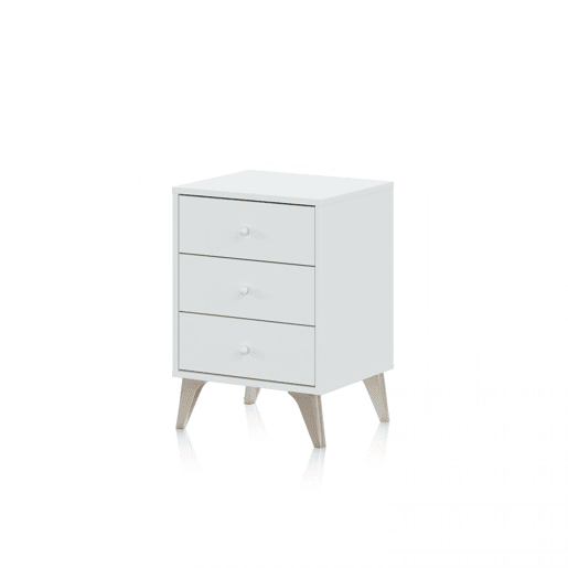Mesita noche Iconic Artik White (Branco mate) 40 x 56 x 33,5 cm