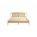 Cama doble en ratán efecto madera natural Cama doble en ratán efecto madera natural Roble Artisan