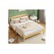 Cama doble en ratán efecto madera natural Cama doble en ratán efecto madera natural Roble Artisan