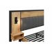 Cama doble con tapizado de lino efecto madera de roble 261x234 Cama doble con tapizado de lino efecto madera de roble 261x234 Roble Artisan