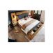 Cama doble con tapizado de lino efecto madera de roble 261x234 Cama doble con tapizado de lino efecto madera de roble 261x234 Roble Artisan