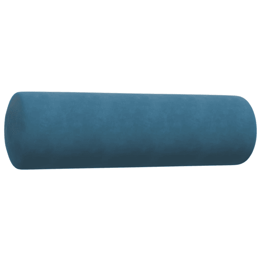 vidaXL 2 pcs conjunto de sofás com almofadões e rolos veludo azul