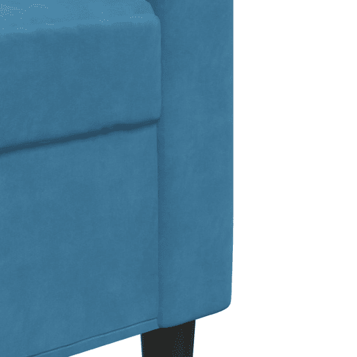 vidaXL 2 pcs conjunto de sofás com almofadões e rolos veludo azul