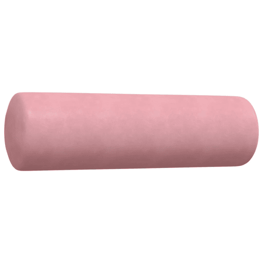 vidaXL 2 pcs conjunto de sofás com almofadões e rolos veludo rosa