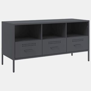 Móvel de TV - Modulo de TV - Armário de TV 100,5x39x50,5 cm aço antracite