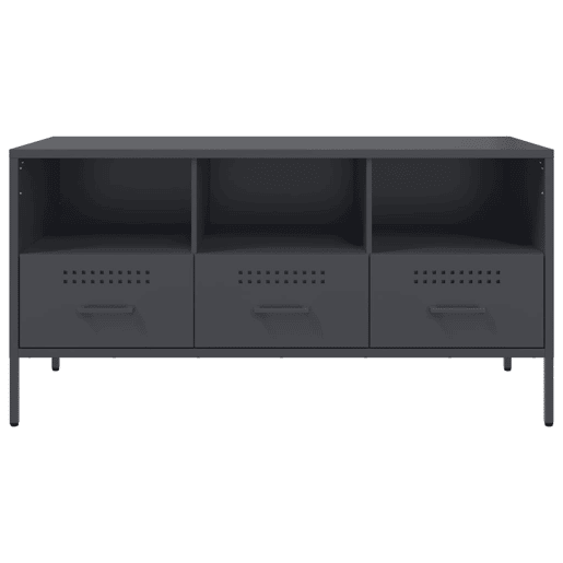 Móvel de TV - Modulo de TV - Armário de TV 100,5x39x50,5 cm aço antracite