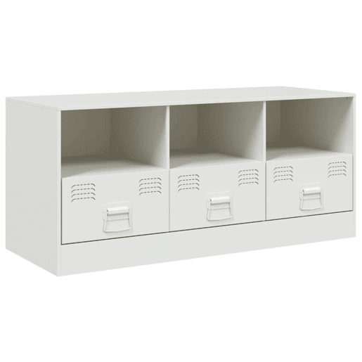Móvel de TV - Modulo de TV - Armário de TV 99x39x44 cm aço branco