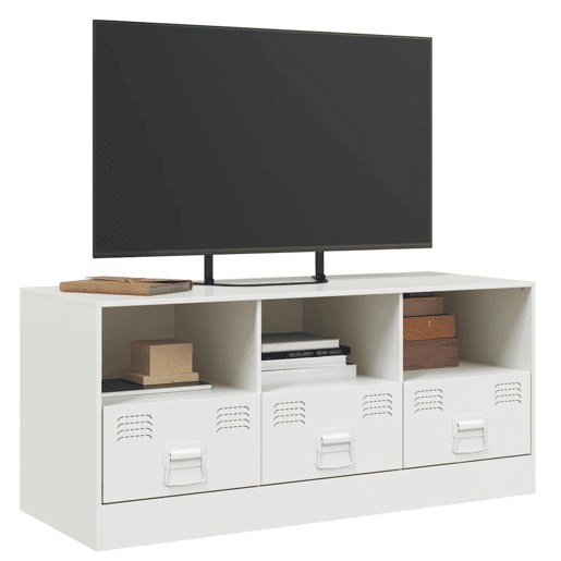 Móvel de TV - Modulo de TV - Armário de TV 99x39x44 cm aço branco