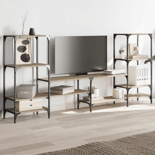 Armário TV - Móvel de TV 206,5x28,5x95cm derivados de madeira carvalho sonoma Armário TV - Móvel de TV 206,5x28,5x95cm derivados de madeira carvalho sonoma