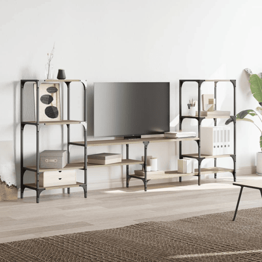 Armário TV - Móvel de TV 206,5x28,5x95cm derivados de madeira carvalho sonoma Armário TV - Móvel de TV 206,5x28,5x95cm derivados de madeira carvalho sonoma