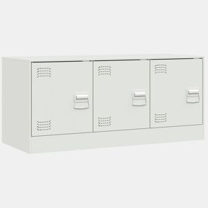 Móvel de TV - Modulo de TV - Armário de TV 99x39x44 cm aço branco