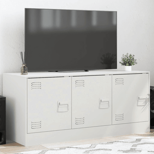 Móvel de TV - Modulo de TV - Armário de TV 99x39x44 cm aço branco