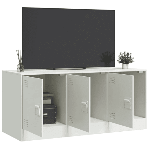 Móvel de TV - Modulo de TV - Armário de TV 99x39x44 cm aço branco