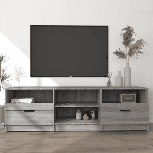 Móvel de TV - Modulo de TV - Armário de TV 150x33,5x45 cm derivados de madeira cinzento sonoma