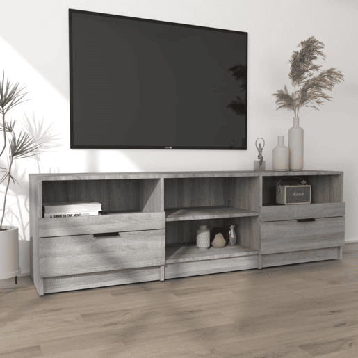 Móvel de TV - Modulo de TV - Armário de TV 150x33,5x45 cm derivados de madeira cinzento sonoma