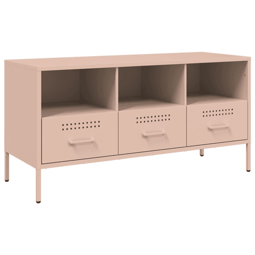 Móvel de TV - Modulo de TV - Armário de TV 100,5x39x50,5 cm aço rosa