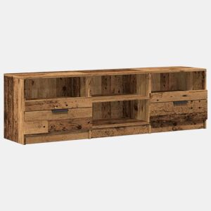 Móvel TV - Modulo de TV - Armário de TV madeira antiga 150x33,5x45 cm madeira trabalhada
