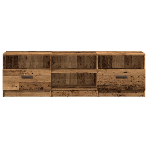 Móvel TV - Modulo de TV - Armário de TV madeira antiga 150x33,5x45 cm madeira trabalhada