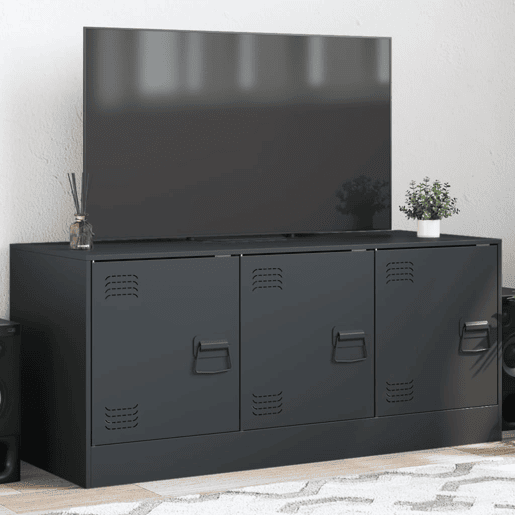 Móvel de TV - Modulo de TV - Armário de TV 99x39x44 cm aço antracite