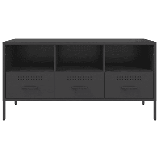 Móvel de TV - Modulo de TV - Armário de TV 100,5x39x50,5 cm aço preto