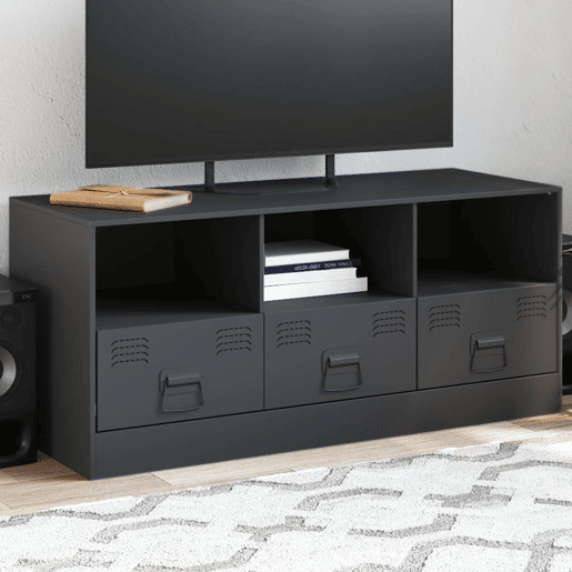 Móvel de TV - Modulo de TV - Armário de TV 99x39x44 cm aço antracite