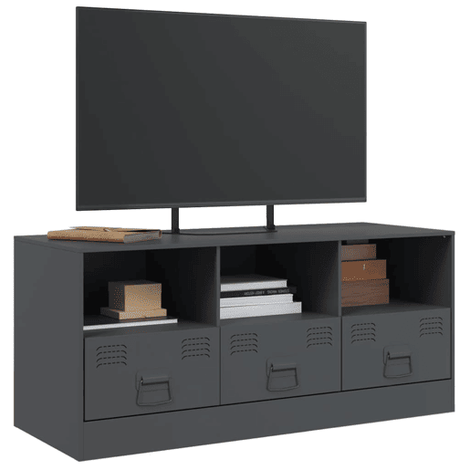 Móvel de TV - Modulo de TV - Armário de TV 99x39x44 cm aço antracite