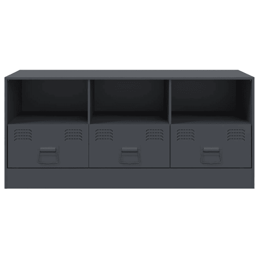Móvel de TV - Modulo de TV - Armário de TV 99x39x44 cm aço antracite