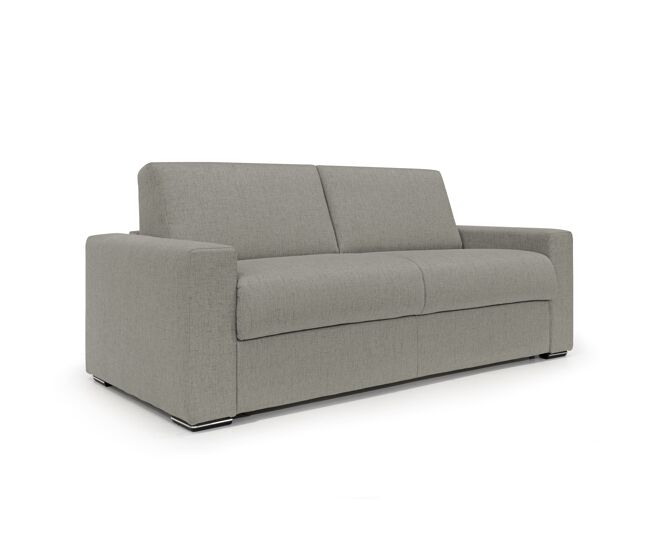 Nixon sofá convertible con colchón h20 en tela impermeable 220 cm (mat. 160x197) marrón