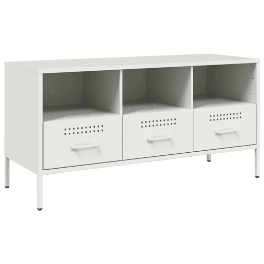 Móvel de TV - Modulo de TV - Armário de TV 100,5x39x50,5 cm aço branco