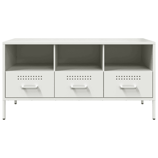 Móvel de TV - Modulo de TV - Armário de TV 100,5x39x50,5 cm aço branco
