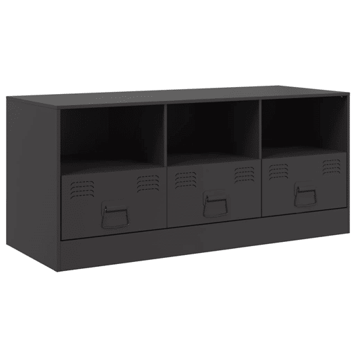 Móvel de TV - Modulo de TV - Armário de TV 99x39x44 aço preto
