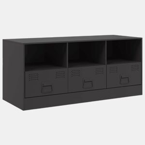 Móvel de TV - Modulo de TV - Armário de TV 99x39x44 aço preto