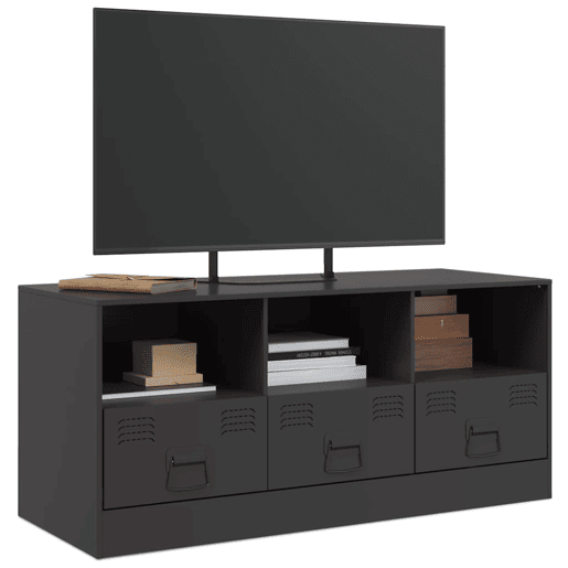 Móvel de TV - Modulo de TV - Armário de TV 99x39x44 aço preto