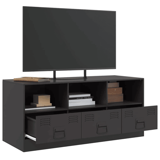 Móvel de TV - Modulo de TV - Armário de TV 99x39x44 aço preto