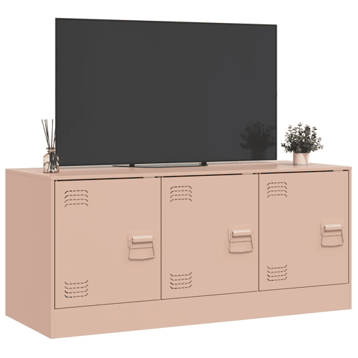 Móvel de TV - Modulo de TV - Armário de TV 99x39x44 aço rosa