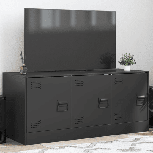 Móvel de TV - Modulo de TV - Armário de TV 99x39x44 aço preto