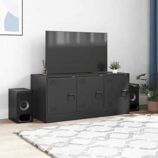 Móvel de TV - Modulo de TV - Armário de TV 99x39x44 aço preto