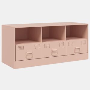 Móvel de TV - Modulo de TV - Armário de TV 99x39x44 aço rosa