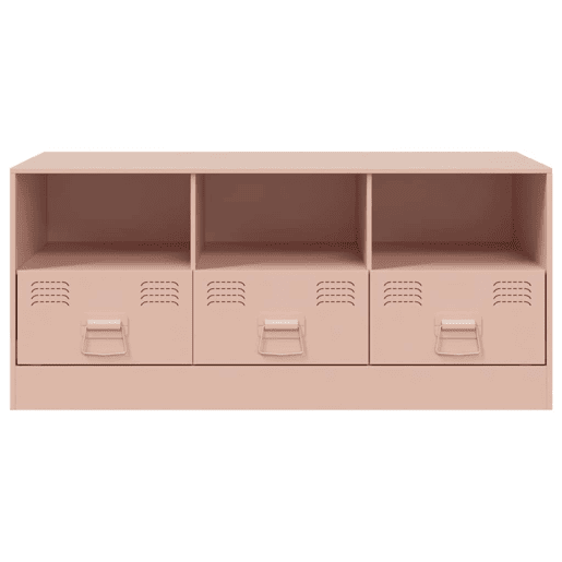 Móvel de TV - Modulo de TV - Armário de TV 99x39x44 aço rosa
