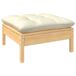 Muebles de jardín 6 piezas cojines madera de pino color Muebles de jardín 6 piezas cojines madera de pino color Crema