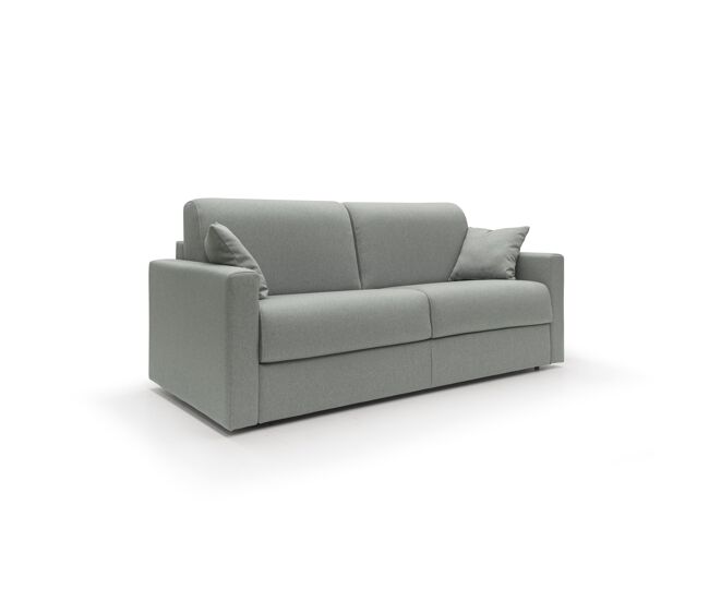 Chris sofá cama convertible en tejido impermeable 166 cm (mat. 120x197) gris