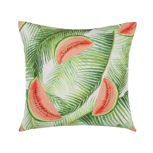 Conjunto de 2 almofadas de jardim LOVOLETO Padrão de plantas 45 x 45 cm Verde claro