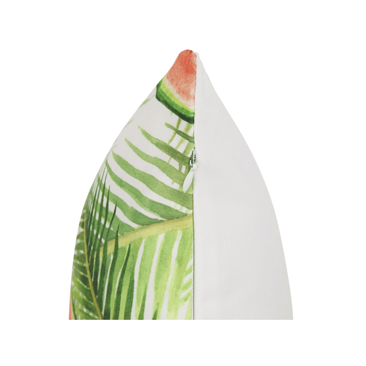 Conjunto de 2 almofadas de jardim LOVOLETO Padrão de plantas 45 x 45 cm Verde claro