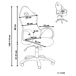 Beliani Silla de oficina iCHAIR Beliani Silla de oficina iCHAIR Blanco/ Negro