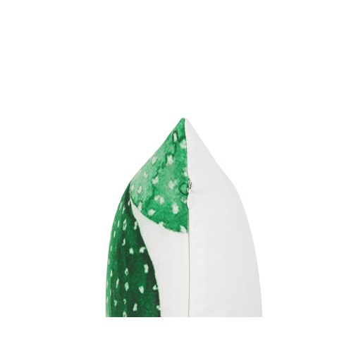 Conjunto de 2 almofadas de jardim OSTINA Padrão de plantas 45 x 45 cm Verde