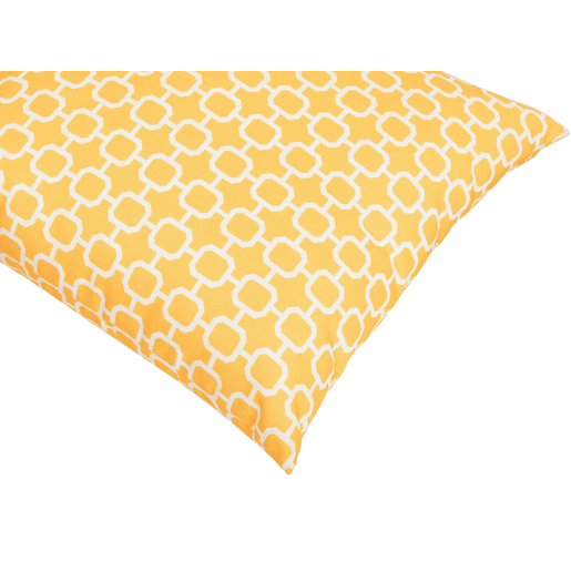Conjunto de 2 almofadas de jardim ASTAKOS Padrão geométrico 40 x 40 cm Amarelo